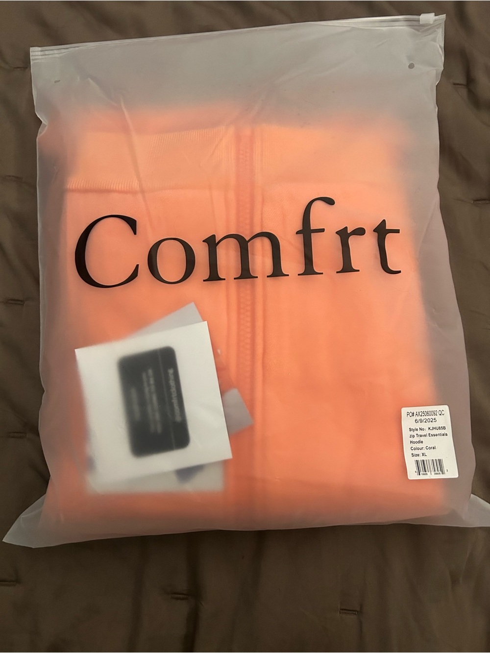 Comfrt Travel Essentials Zip Up Hoodie - Picture 3 of 5